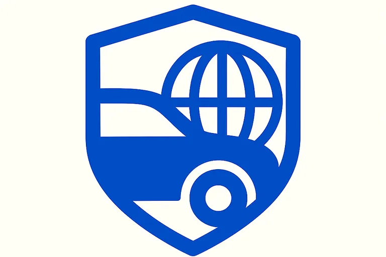 Coche con bola del mundo