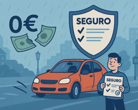 Seguro de coche gratis bajo la lluvia con protección total y cero coste en franquicia.