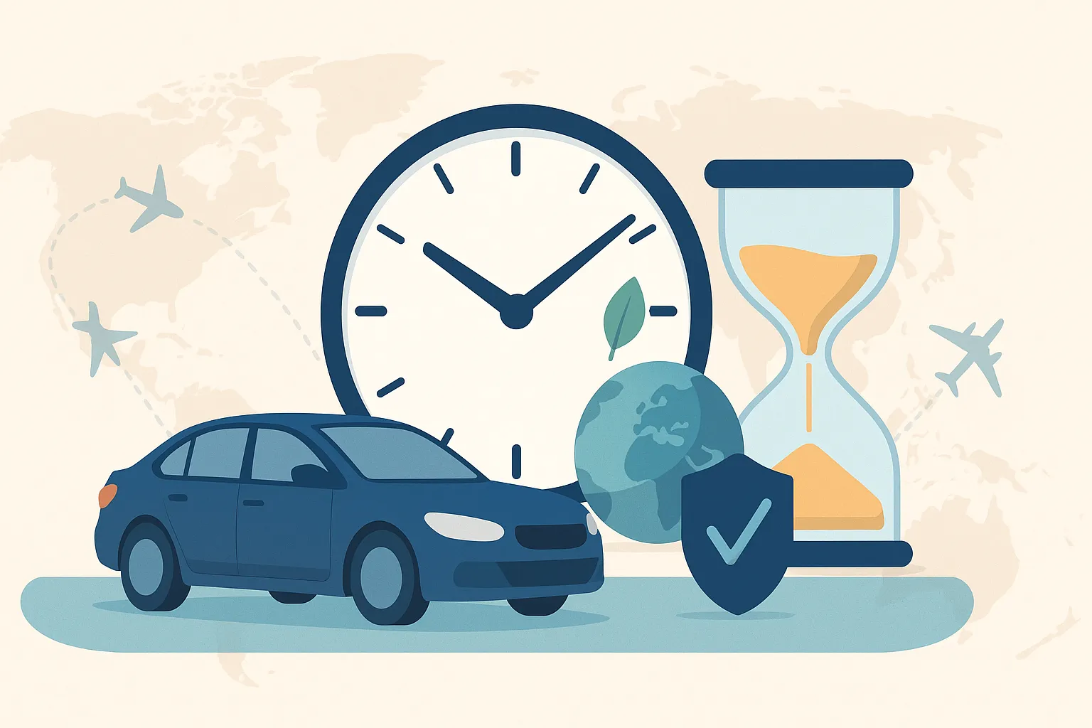 Seguro de coche internacional con cobertura temporal, global y protección 24/7 para viajes.